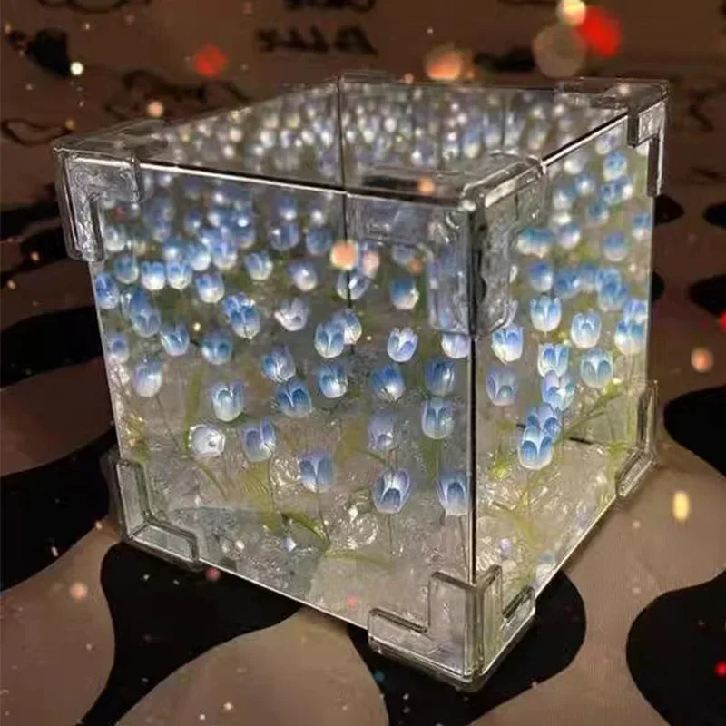 Tulip Night Lamp – DIY 3D Flower Sea Cube Light