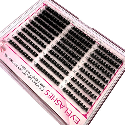 Cluster Eyelash Extensions – 300pcs Wispy Fluffy Lash Clusters