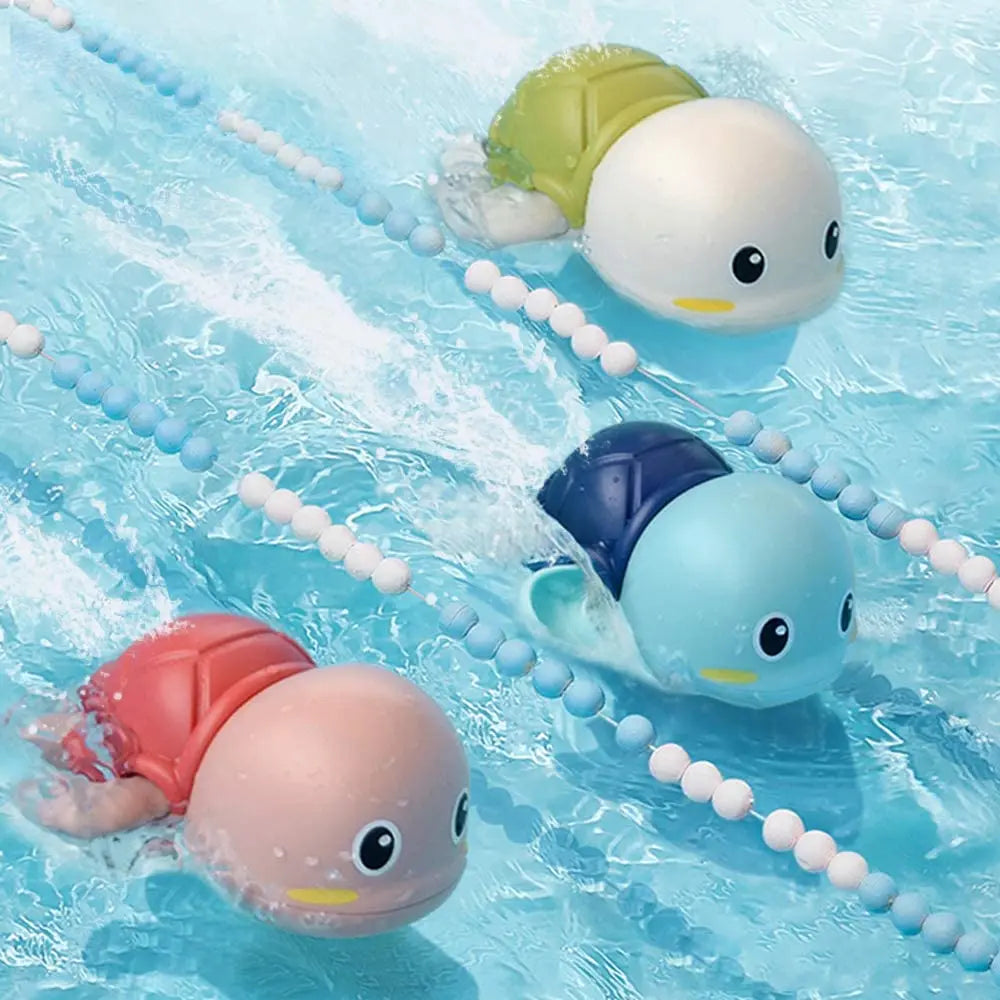 Baby Bath Toys – 3PCS Swimming Turtle Clockwork Water Play Set