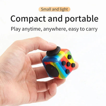 Fidget Dice – Solid Color Decompression Fingertip Anti-Stress Toy