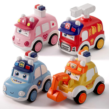 Press and Go Toy Cars for Toddlers – Mini Emergency Vehicles
