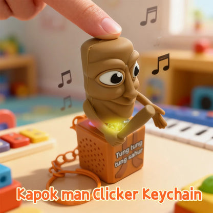 Tung tung tung Sahur Keychain Wooden Stick Man Button Keychain Luminous Pendant Anime Peripheral Decor Decor Gift Toys
