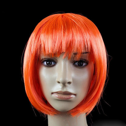 Short Bob Cosplay Wig – Synthetic Anime Costume Hair