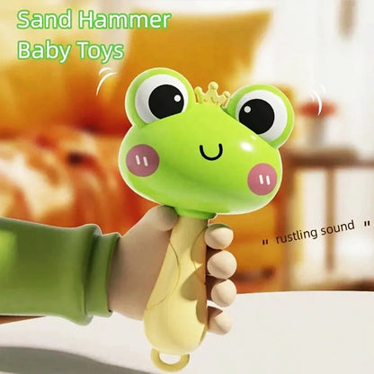 Baby Sensory Rattle Toy – Animal Grasping & Handbell Toy