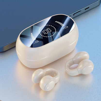 Open Ear Wireless Earbuds – Bluetooth 5.3 Clip-On Sports