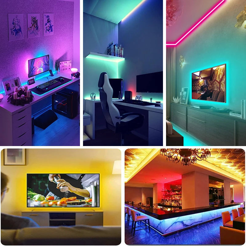 RGB LED Strip Lights – 5V Remote Control Room & TV Backlight