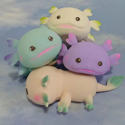Axolotl Squishy Toy – Cute Slow Rising Squeeze Ball