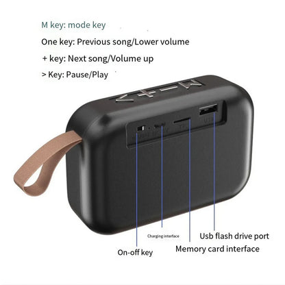 Portable Bluetooth Speaker Mini Wireless Outdoor Speaker with TF Card