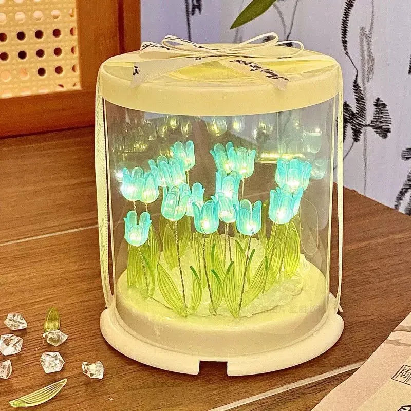 Tulip Night Light – DIY Flower Lamp for Bedroom Decor