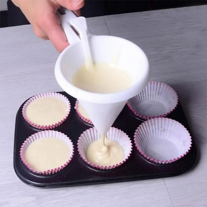 Baking Funnel Adjustable Batter Dispenser for Pancakes Cakes & Pastry