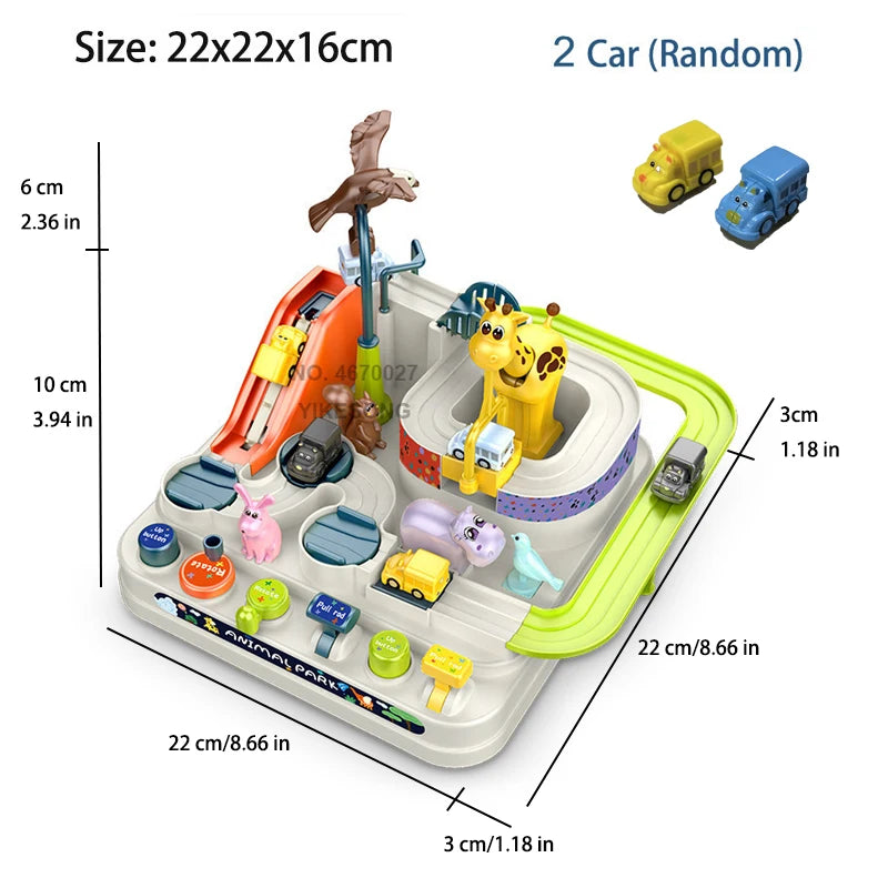 Racing Track Car Toy Set – Educational Rail Adventure Game