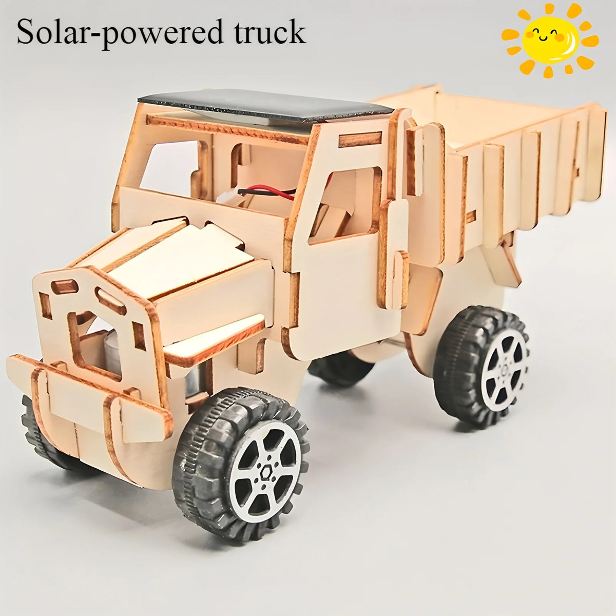 Solar Car Model Kit – DIY Wooden Science & Education Project