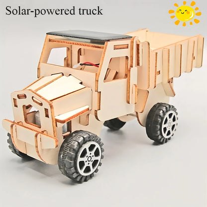 Solar Car Model Kit – DIY Wooden Science & Education Project