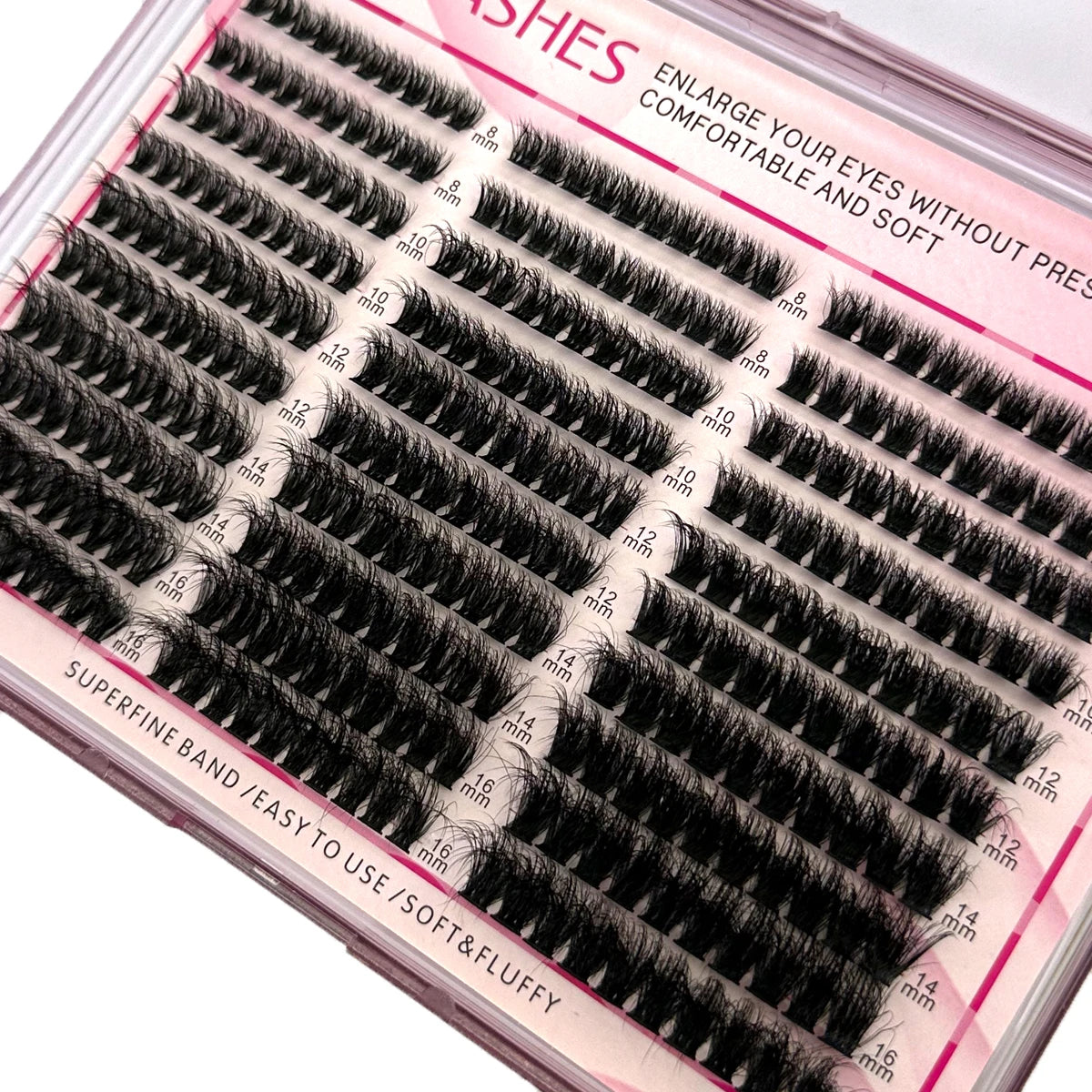 Cluster Eyelash Extensions – 300pcs Wispy Fluffy Lash Clusters