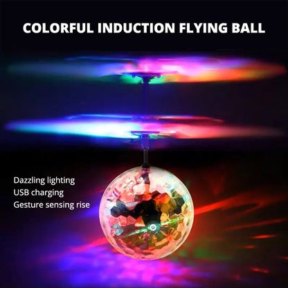 Gesture Control Flying Ball Toy – LED Hand Controlled Hover Ball