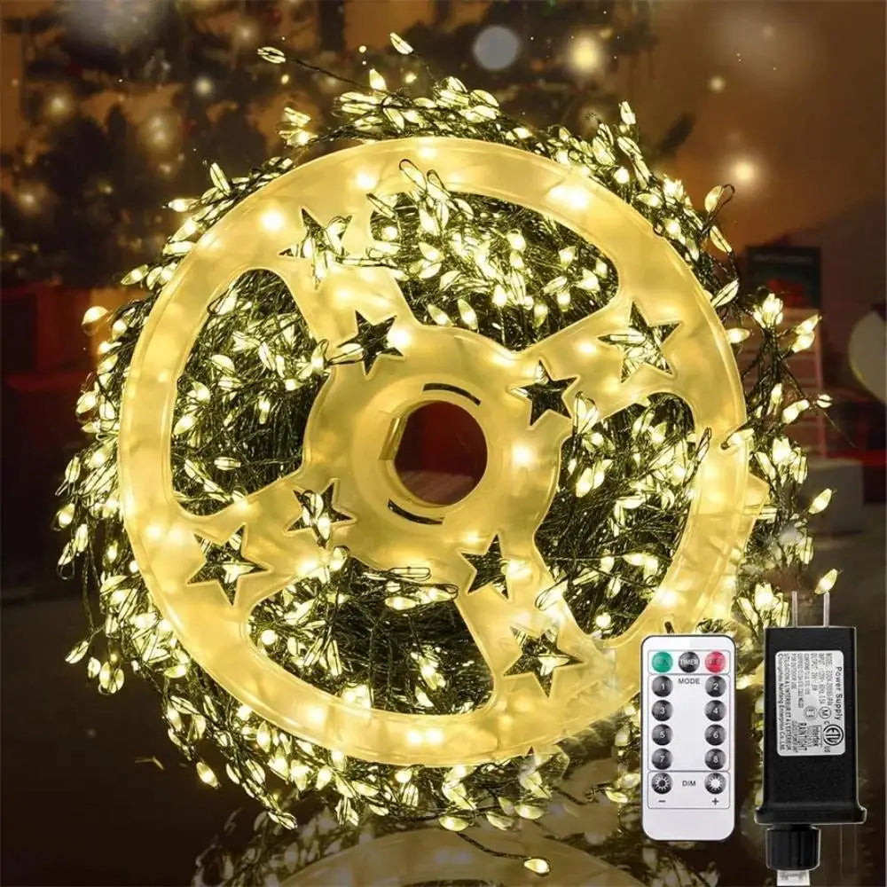 LED Firecracker String Lights with Remote Control