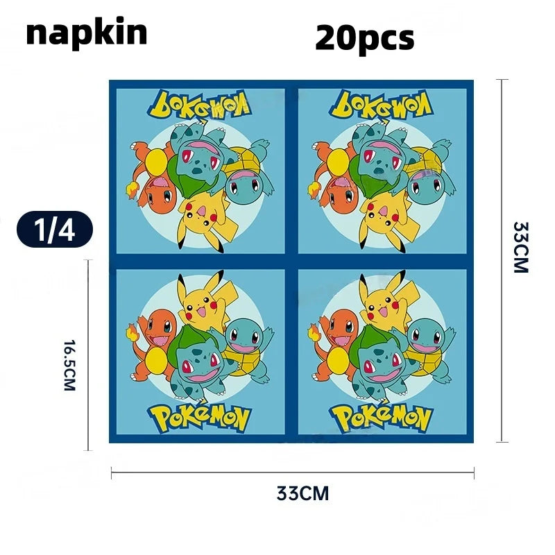 Cartoon Birthday Party Supplies – Tableware & Decorations Set