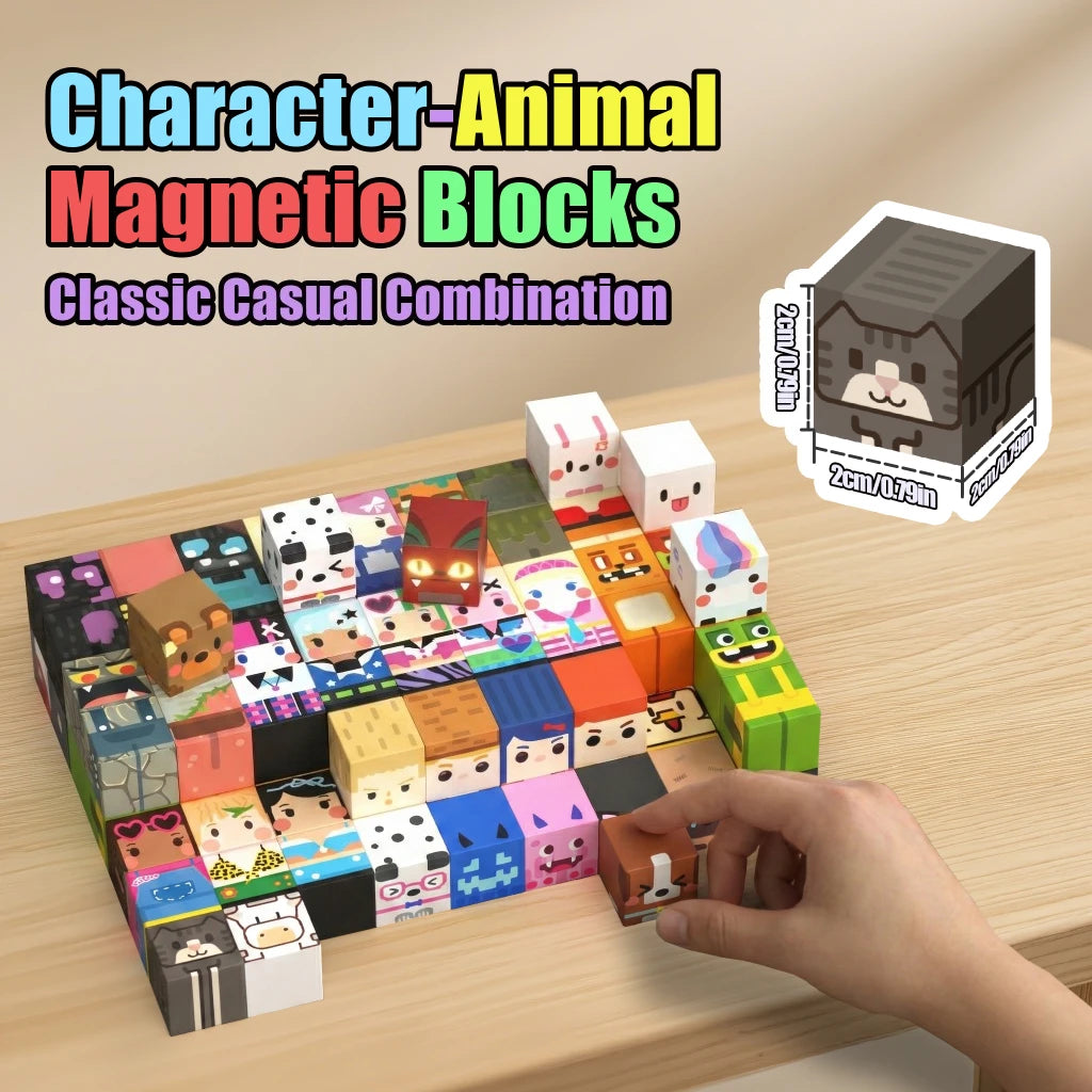 Magnetic Building Blocks STEM Educational Construction Toy for Kids