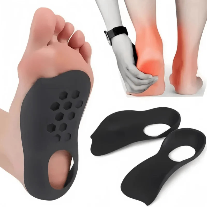 Orthotic Insoles For Flat Feet O-Shaped Legs And Plantar Fasciitis - Unisex Arch Support Shoe Inserts