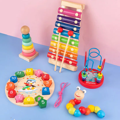 Wooden Puzzles for Kids 3D Early Learning Educational Toy