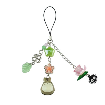 Beaded Phone Charm, Cute Bear Strawberry Chain Y2K Accessory