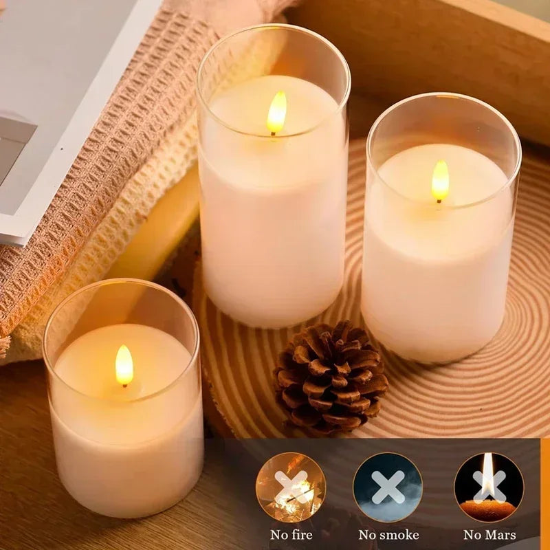 Flameless Candles with Remote – Flickering LED Decor