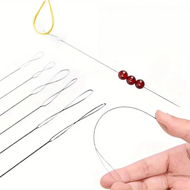 Beading Needles Set – 7pcs Stainless Steel Jewelry Making Tools