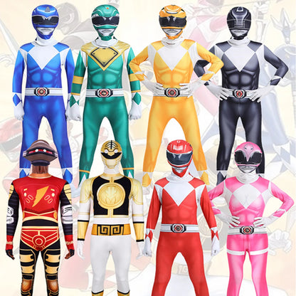 Superhero Samurai Cosplay Costume Adult Jumpsuit with Mask