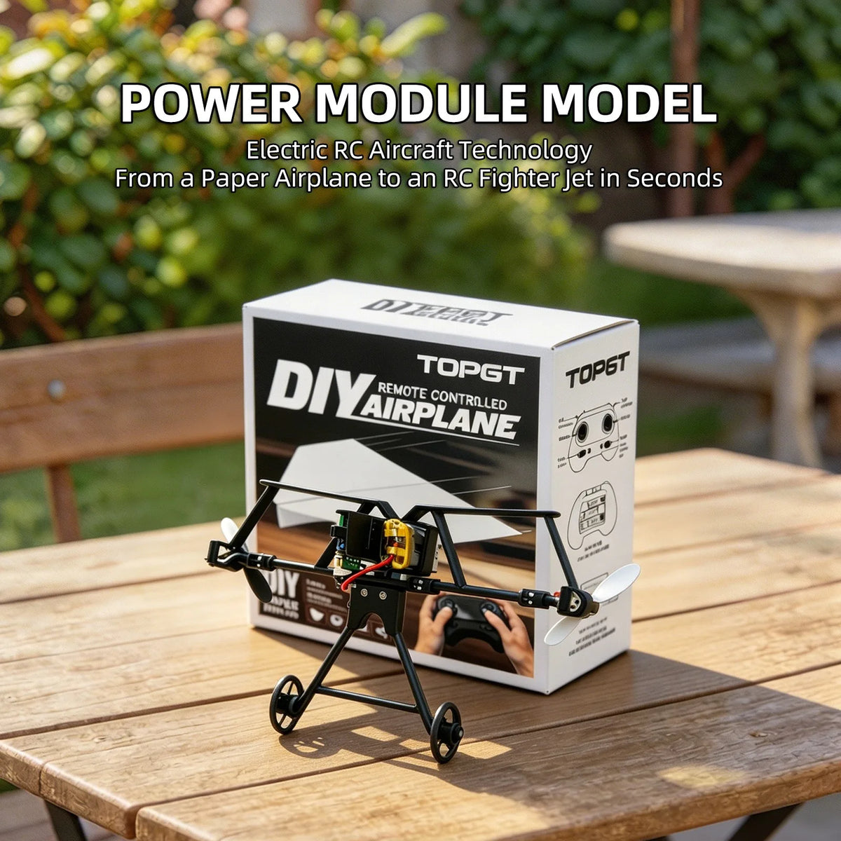 Remote Control Paper Airplane Kit with Electric Power