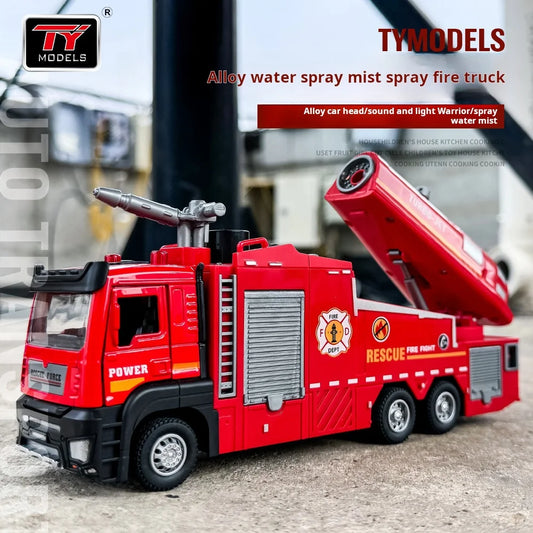 Fire Truck Toy – Large Diecast Alloy Rescue Vehicle Model
