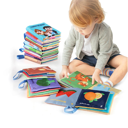 Soft Baby Book – Montessori Sensory Cloth Book for Early Learning