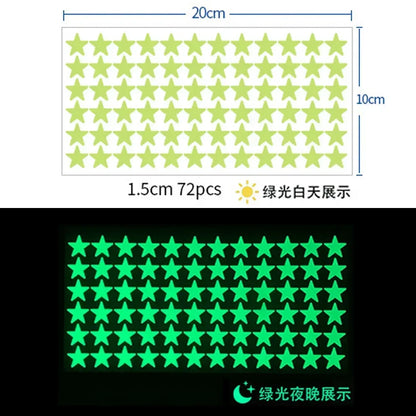 Glow in the Dark Star Stickers – Kids Room Wall Decals