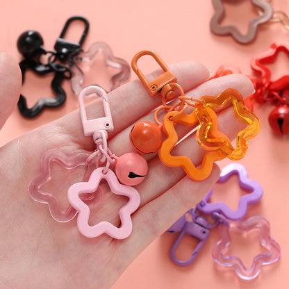 Fashion Keychain with Lobster Clasp Plastic Decorative Key Ring