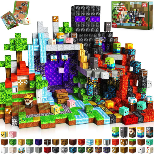 Magnetic Tiles 100-300pcs Building Blocks STEM Toy for Kids