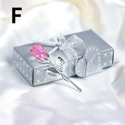Crystal Rose Figurine