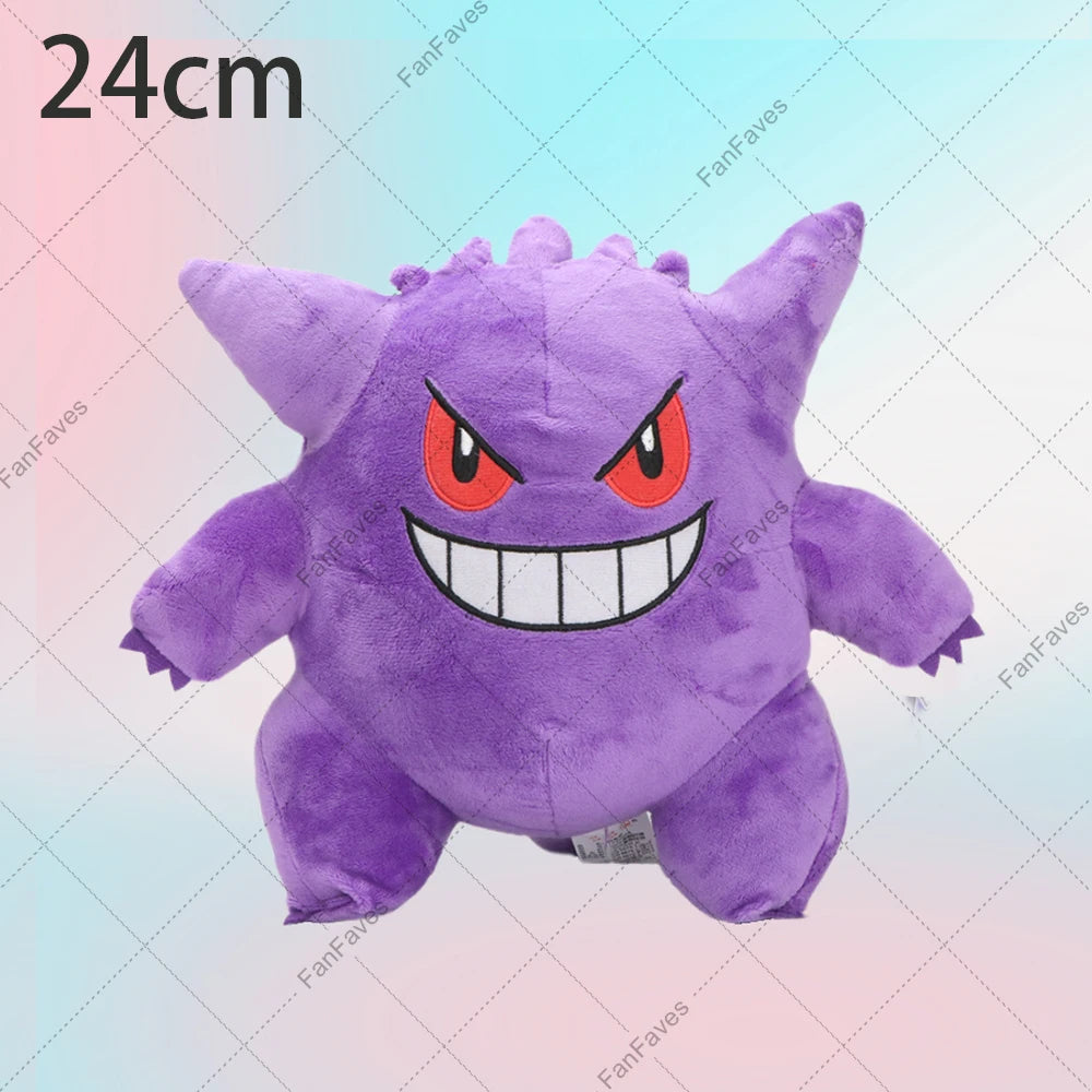 Gengar Pokemon Soft Plush Toy Gengar Keychain Pendant Stuffed Animal Dolls Cartoon Cute Peluche Hanging Doll Christmas Gift