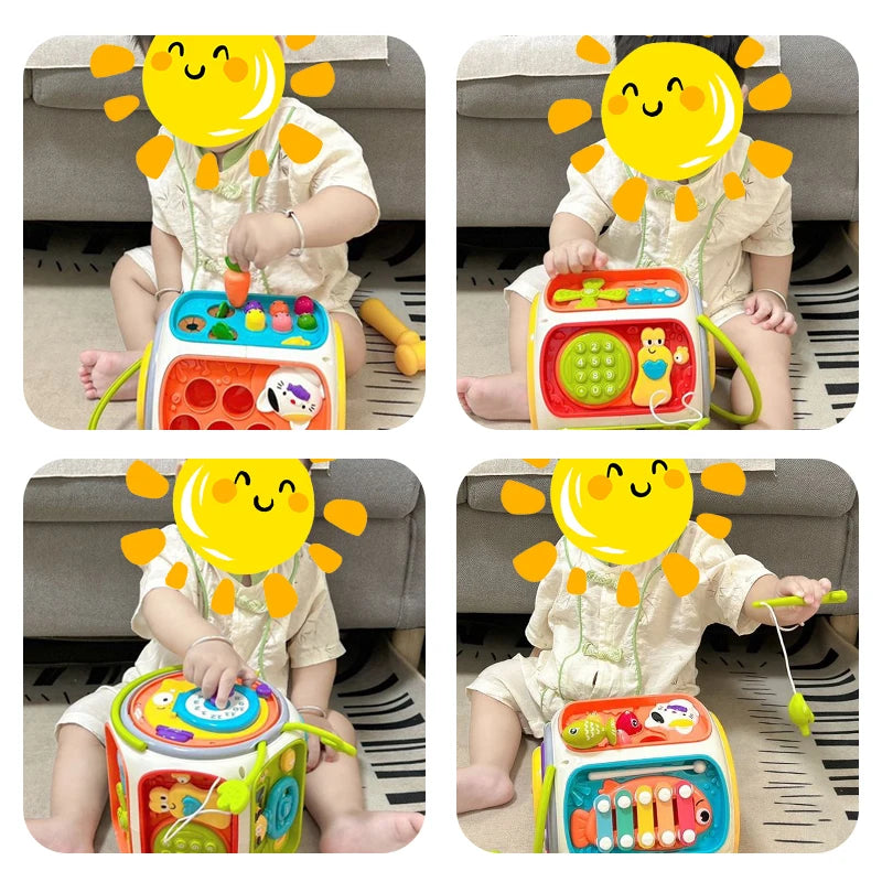 Baby Toy Phone for Toddlers – Musical Light-Up Educational Toy