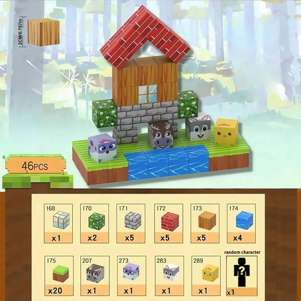 Magnetic Building Blocks for Creative STEM Construction and 3D Models