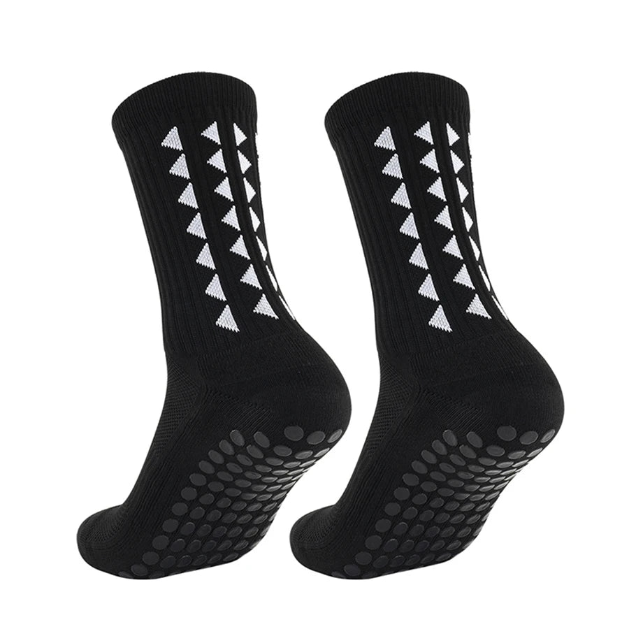 6 Pairs Men Women Football Grip Socks Towel Bottom Sport Socks Rugby Soccer Cycling Running Exercise Athletic Socks