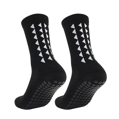 6 Pairs Men Women Football Grip Socks Towel Bottom Sport Socks Rugby Soccer Cycling Running Exercise Athletic Socks