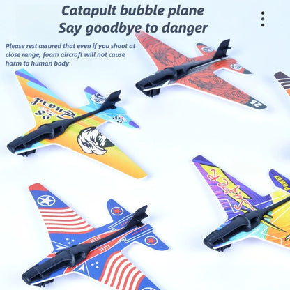 Foam Airplane Launcher for Kids Outdoor Flying Toy