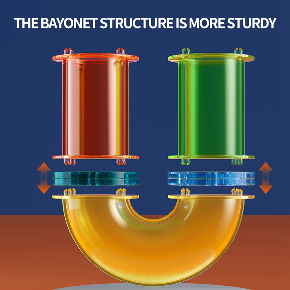Magnetic Tiles Building Blocks with 3D STEM Marble Run