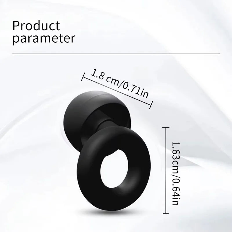 Noise Cancelling Earplugs Silicone Soft Reusable Waterproof For Sleeping Swimming Study Snoring Travel