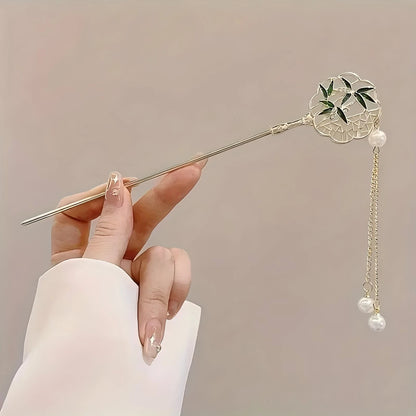 Chinese Hair Stick, Floral Tassel Hairpin for Women & Hairstyles