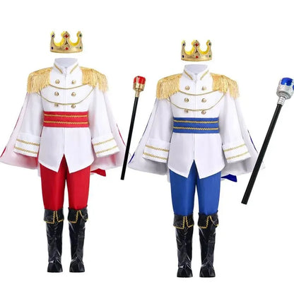 Medieval King Costume Royal Prince Outfit Set – Halloween Dress Up