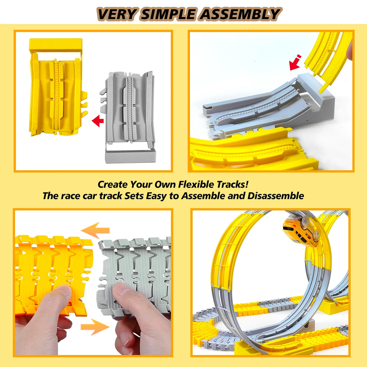 Children’s Flexible Track Toy Car Set for Creative Play