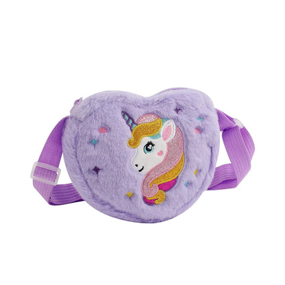 Fashion Sweet Unicorn Handbags For Girls Cute Kid Crossbody Shoulder Bag Children Birthday Party Gift Little Girl Small Purse