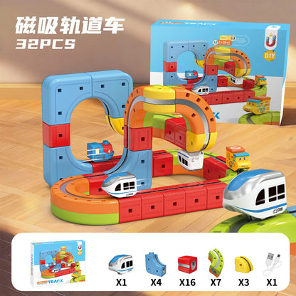 Magnetic Train Toy Anti-Gravity Track Electric Railway Car