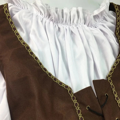 Adult Pirate Costume Unisex Cosplay Outfit – Halloween Carnival Set