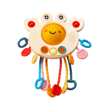 Pull String Toy – Silicone Baby Sensory Teething Montessori Toy